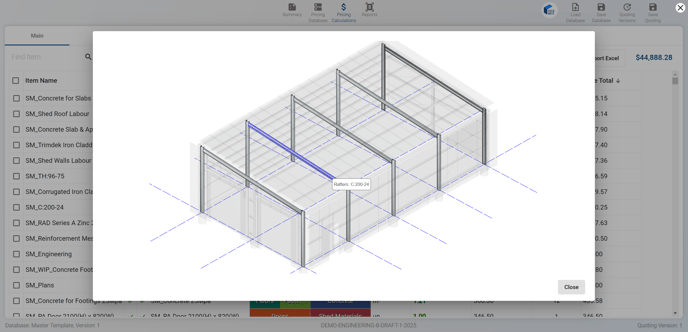 Bill of Materials - Visual Portals
